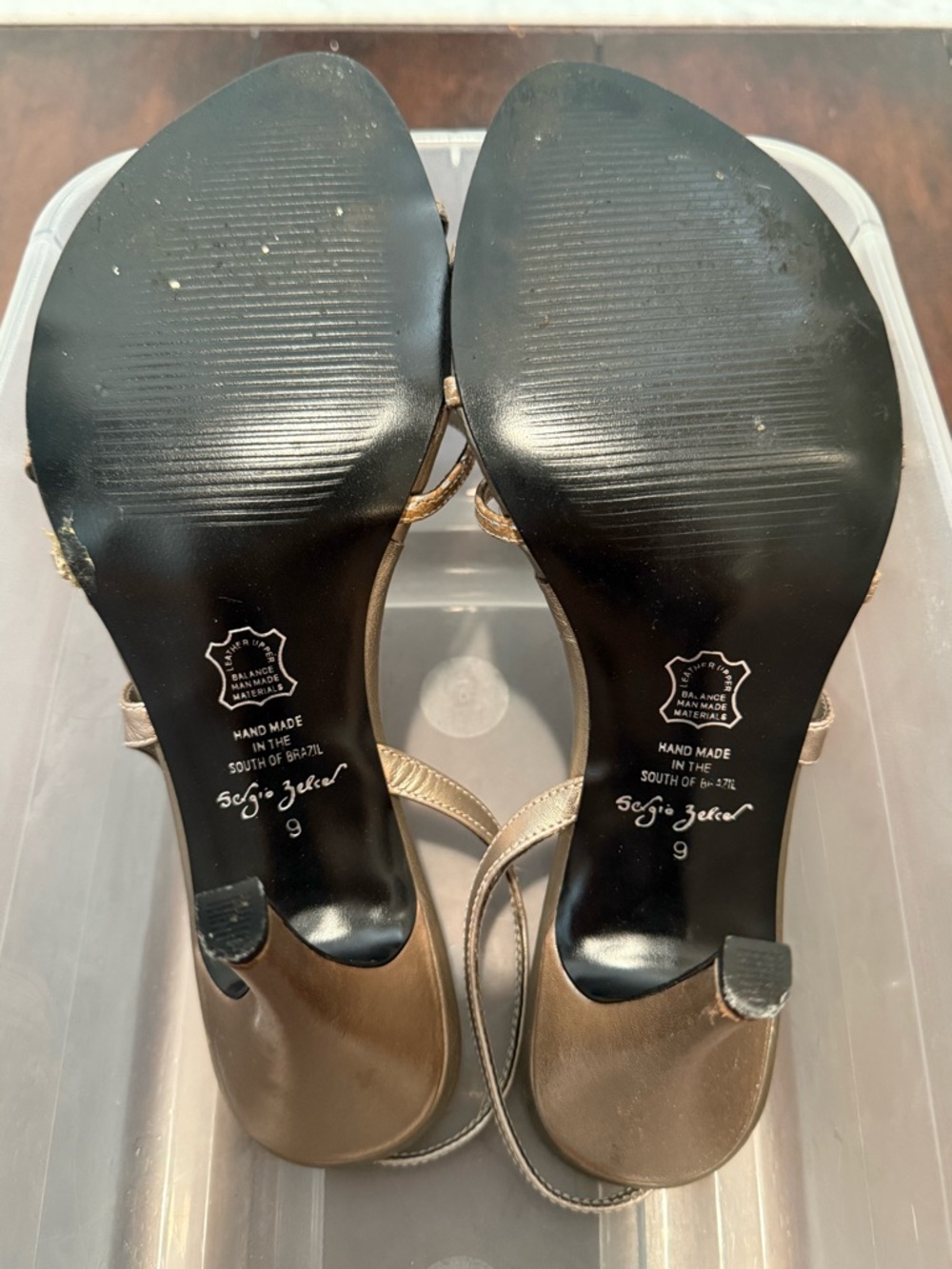 Gold Slingback Heels - Picture 5 of 5